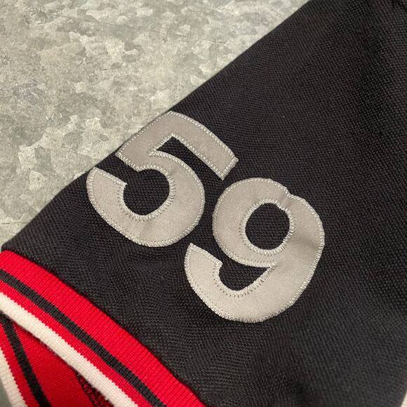 Aston Martin Racing Hackett GB DBR9 59 Polo Shirt Mens Large Black Red White - Picture 3 of 15